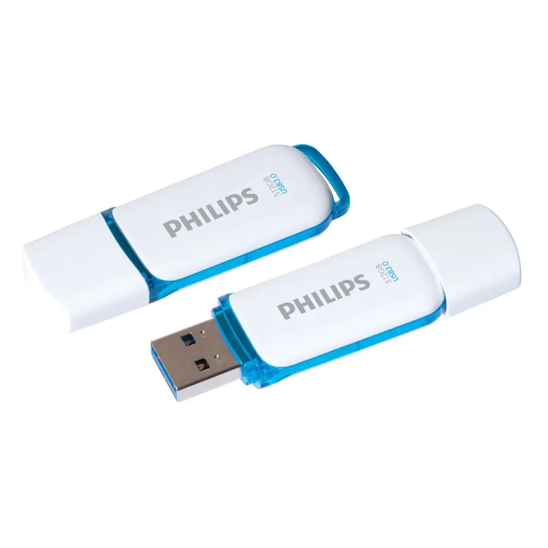 Philips FM51FD75B USB Stick Snow Edition - 512GB - 2 Stuks - Ocean Blue - afbeelding 3 van 3