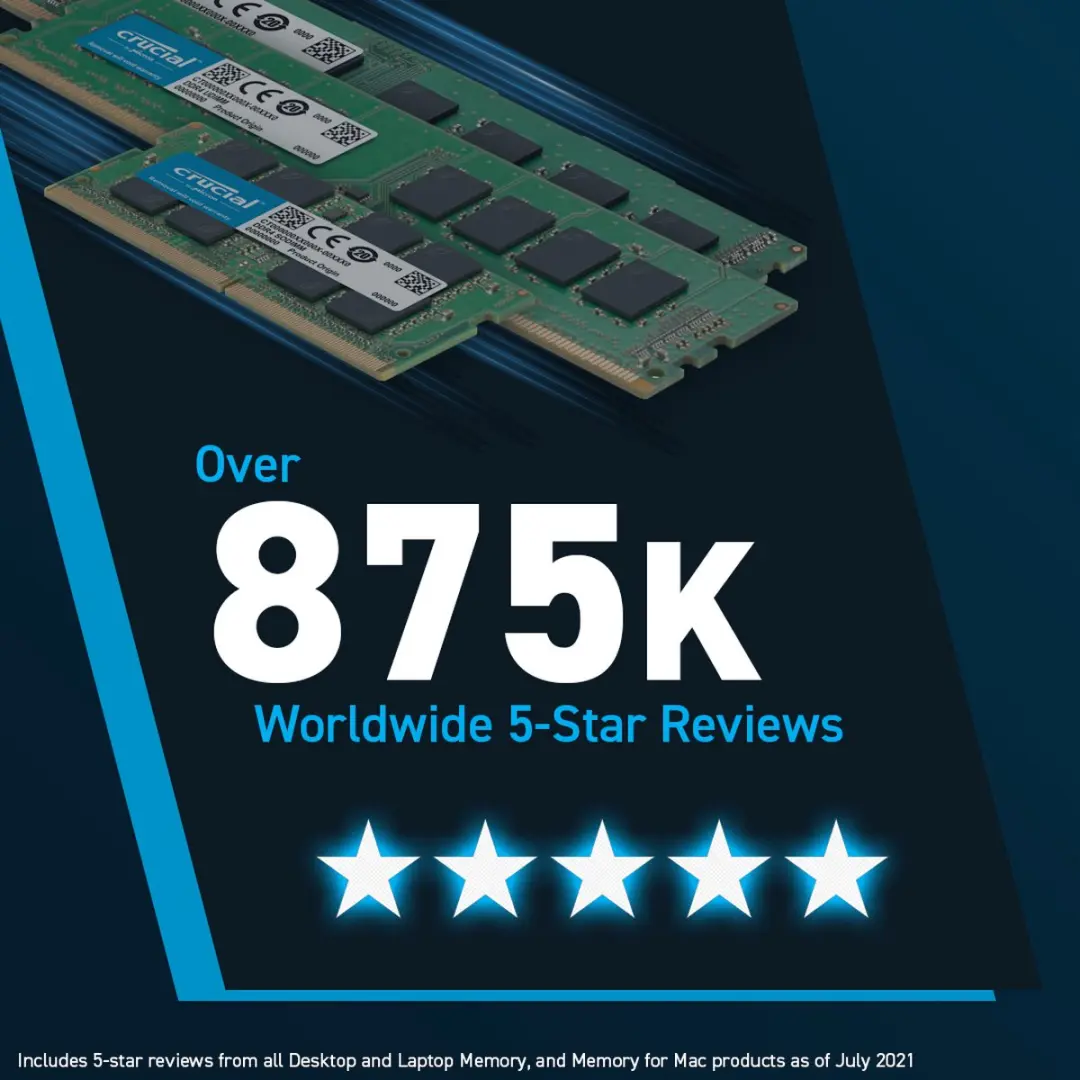 Crucial CT2K32G48C40U5 DDR5 RAM - 64GB (2x32GB) 4800MHz
