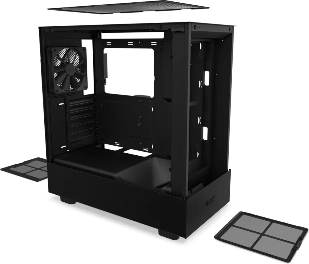 NZXT H5 Flow Midtowermodel - ATX/Micro-ITX - Zwart