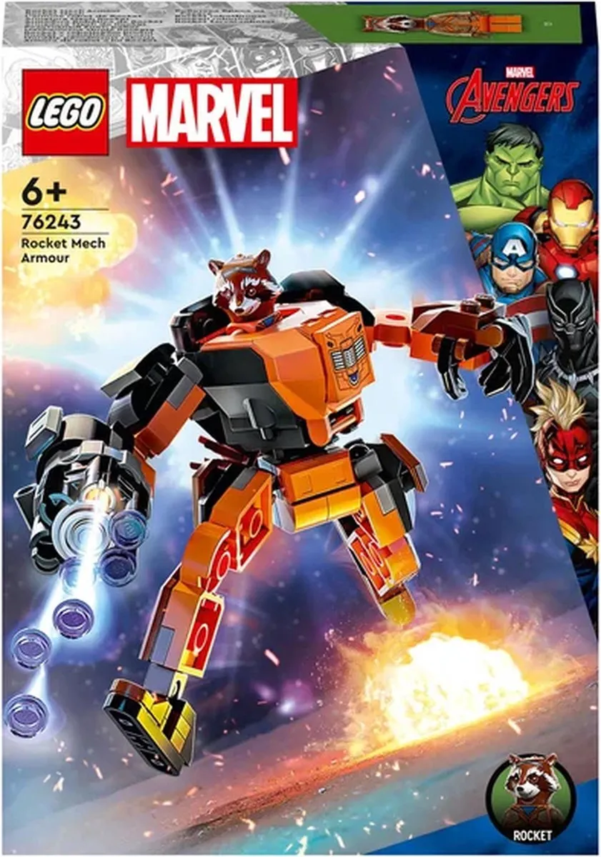 LEGO Marvel Avengers Rocket Raccoon Mechapantser 76243 - afbeelding 6 van 6