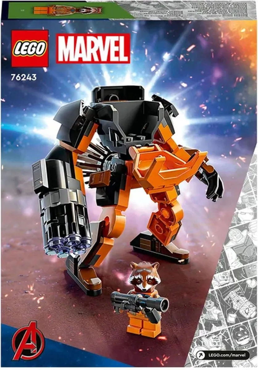LEGO Marvel Avengers Rocket Raccoon Mechapantser 76243