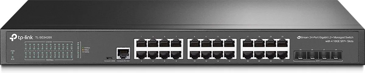 TP-Link TL-SG3428X Managed Switch 28 Poorten - Zwart