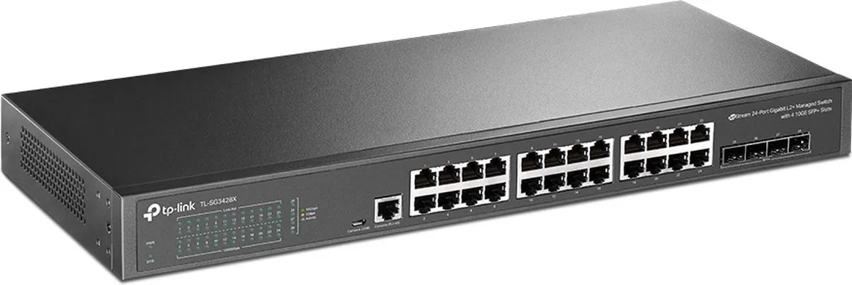 TP-Link TL-SG3428X Managed Switch 28 Poorten - Zwart