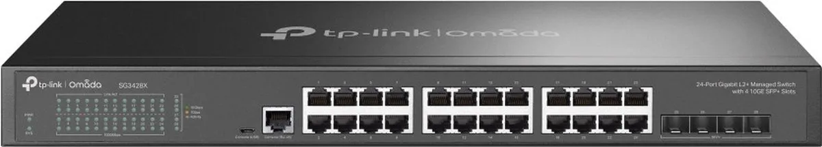 TP-Link TL-SG3428X Managed Switch 28 Poorten - Zwart
