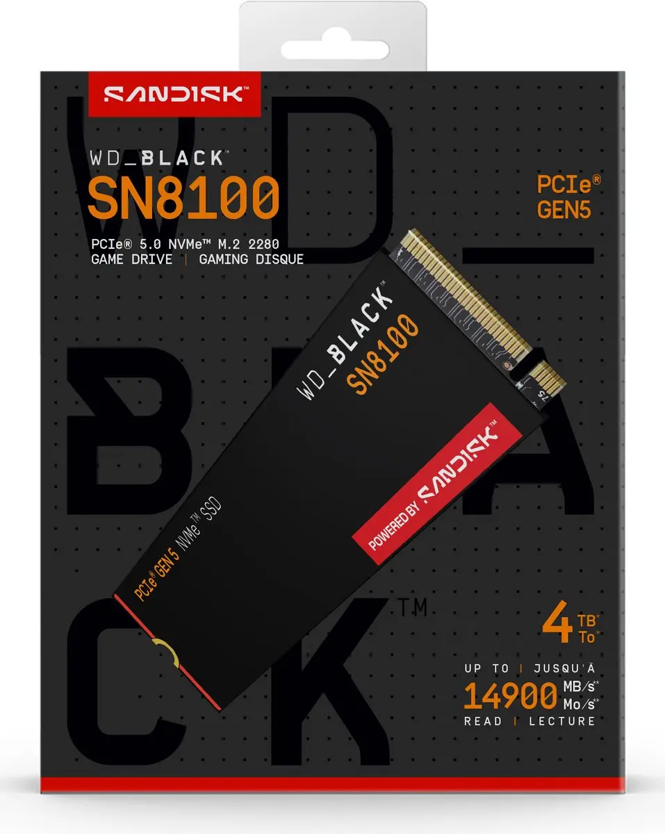 Western Digital Black SN8100 WDS400T1X0M-00CMT0 SSD - 4TB