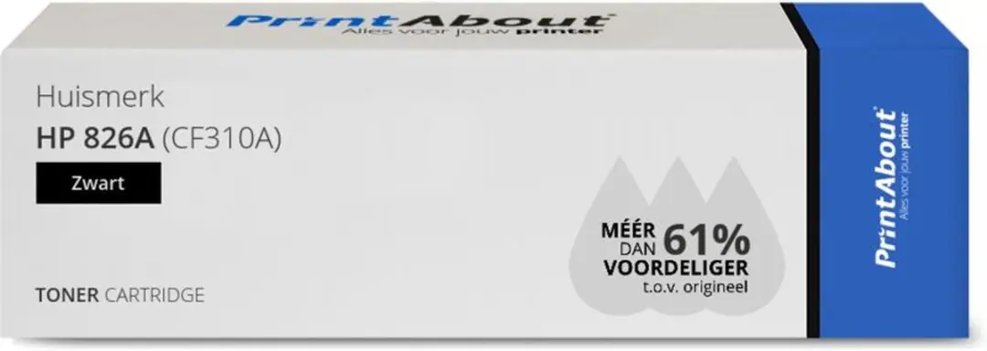 PrintAbout CF310A-PA Toner 4-kleuren Voordeelbundel - 130.000 pagina's - Zwart