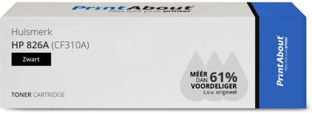 PrintAbout CF310A-PA Toner 4-kleuren Voordeelbundel - 130.000 pagina's - Zwart