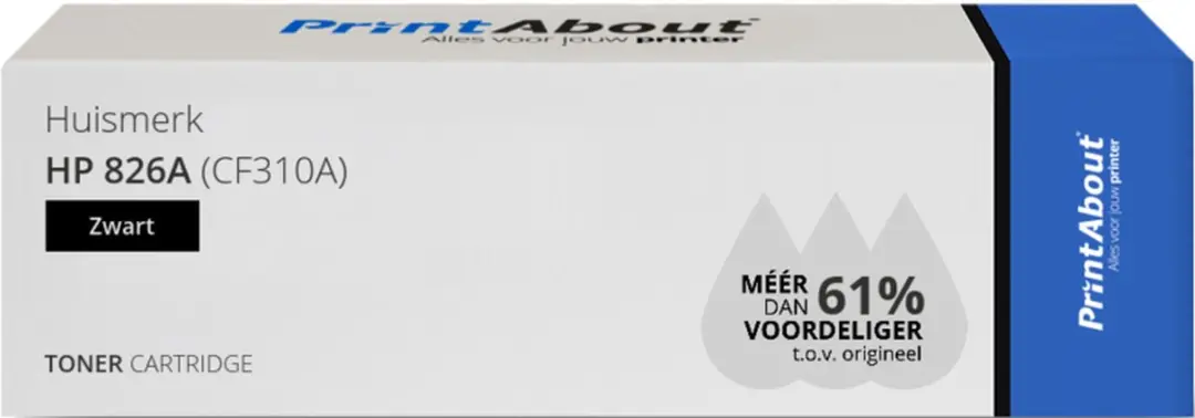 PrintAbout CF310A-PA Toner 4-kleuren Voordeelbundel - 130.000 pagina's - Zwart