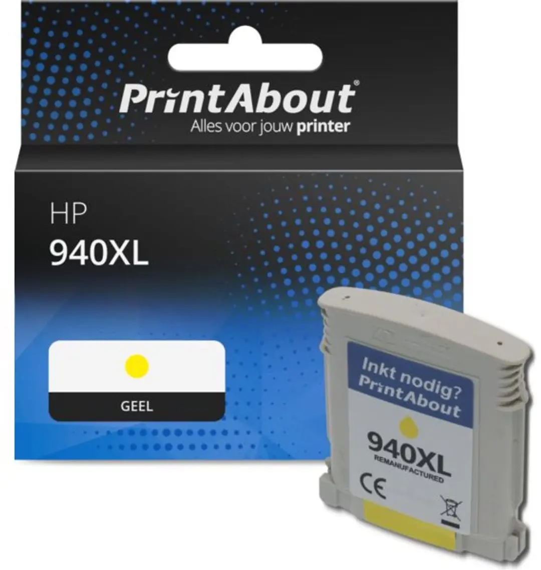 PrintAbout Inktcartridge C4909AE Geel