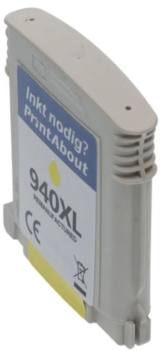 PrintAbout Inktcartridge C4909AE Geel - 32ml - o.a. HP OfficeJet Pro