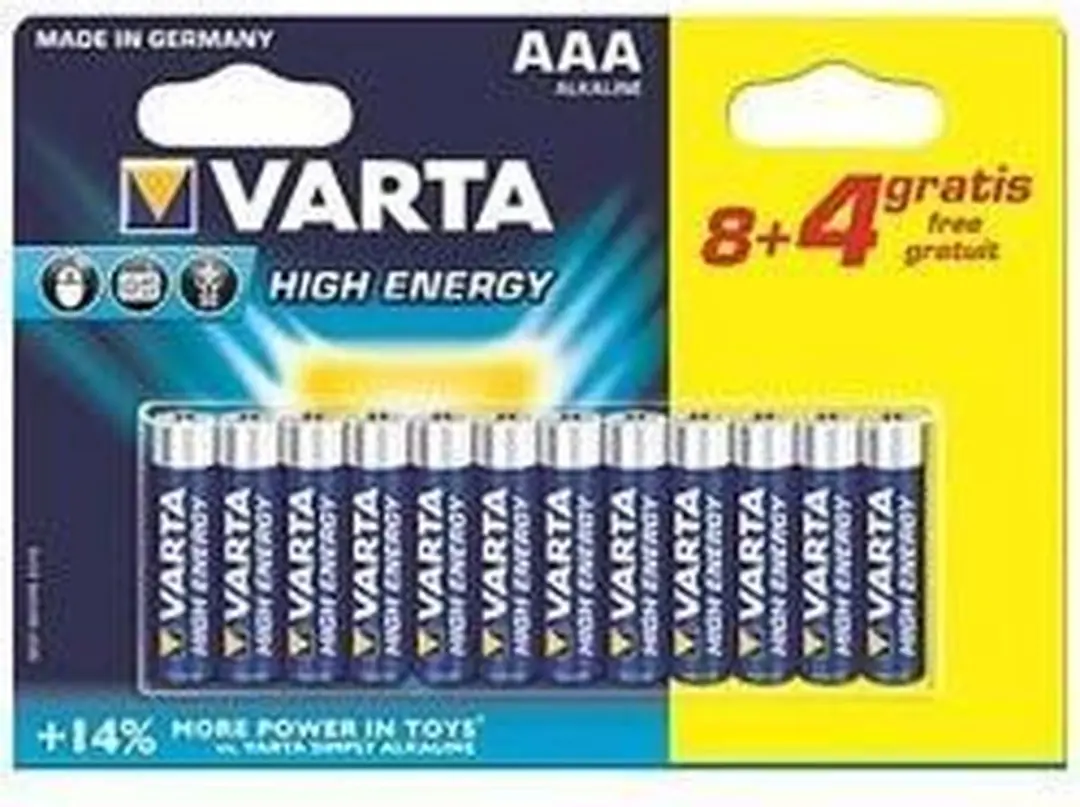 Varta High Energy AAA Alkaline Batterij 1,5V - Blauw/Goud