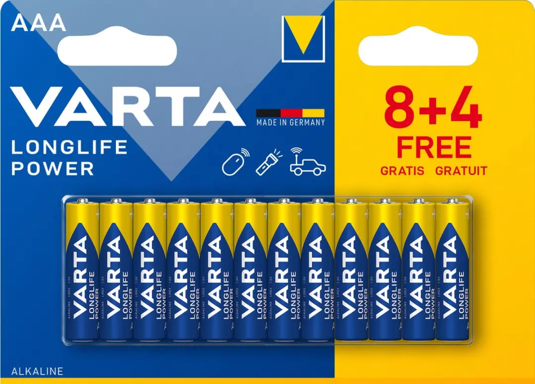 Varta High Energy AAA Alkaline Batterij 1,5V