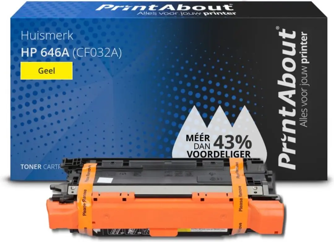 PrintAbout HP 646A CF032A Toner Geel - 13.500 Pagina's