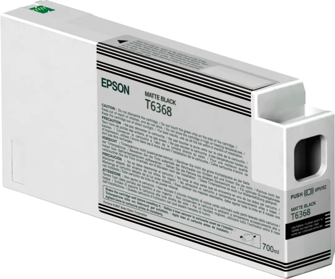 Epson T6368 Inktcartridge Mat Zwart