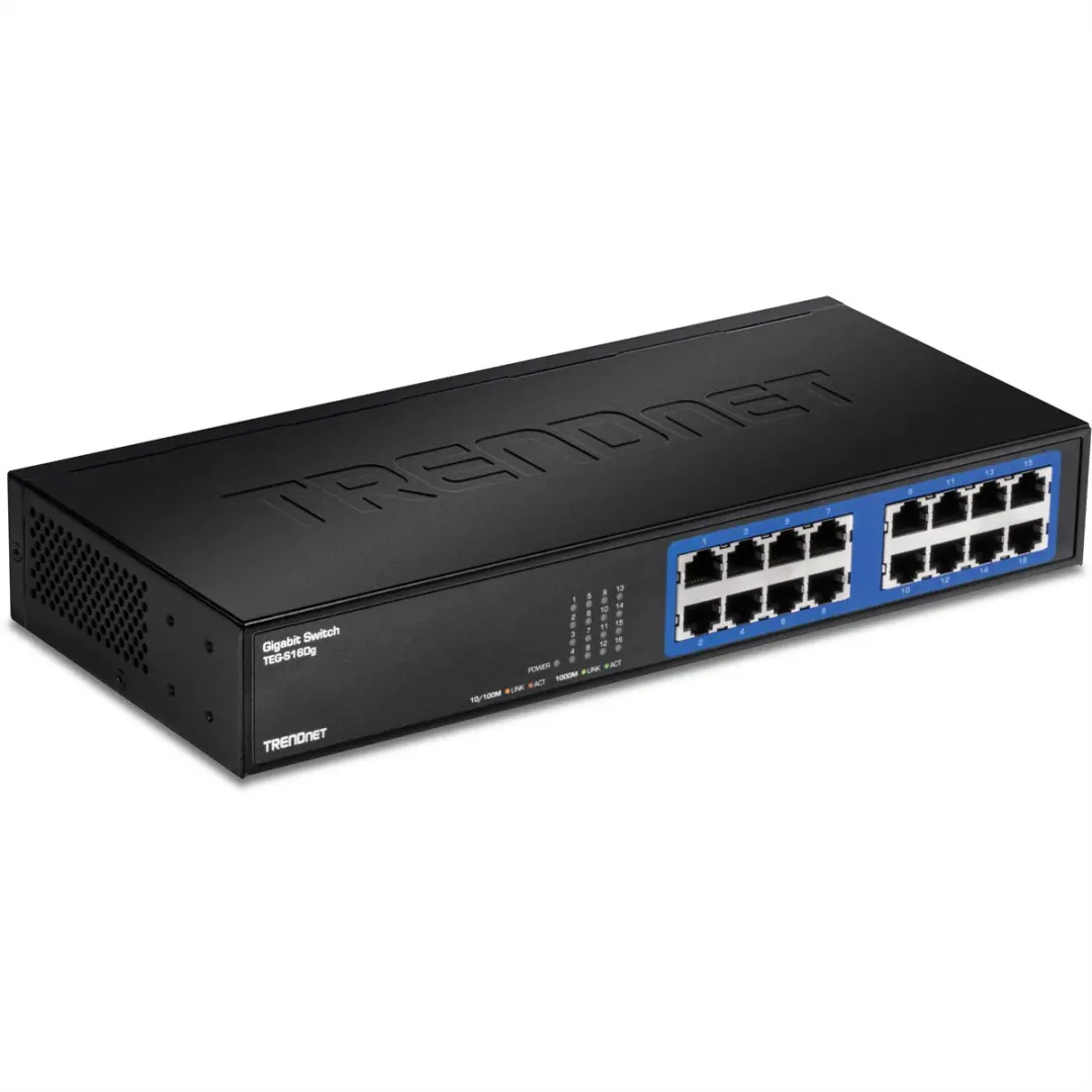 Trendnet TEG-S16DG Netwerk Switch 16 Poorten