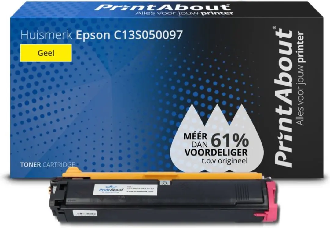 PrintAbout Epson C13S050097 Toner Geel