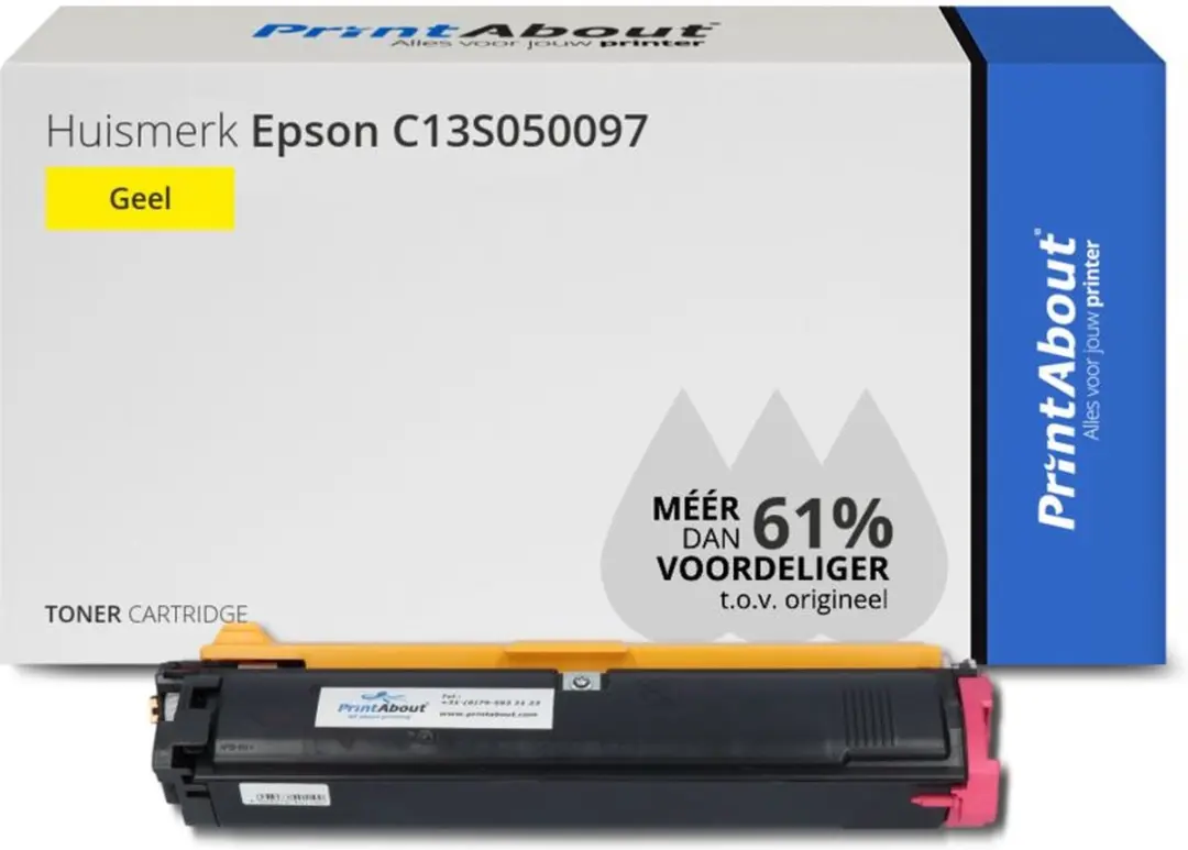PrintAbout Epson C13S050097 Toner Geel - 5.000
