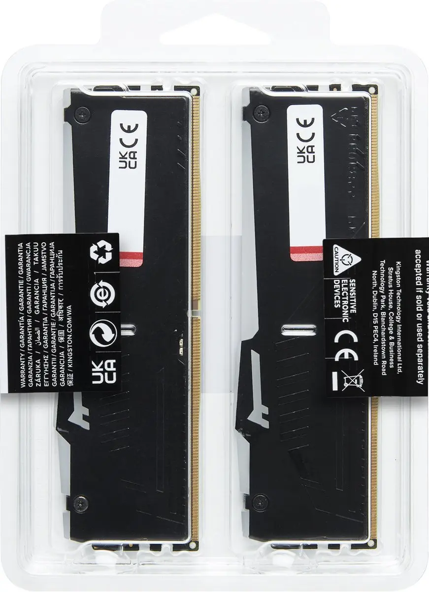 Kingston FURY Beast KF560C30BBEAK2-64 DDR5 RAM 64GB (2x32GB) - 6000MT/s - CL30 - RGB