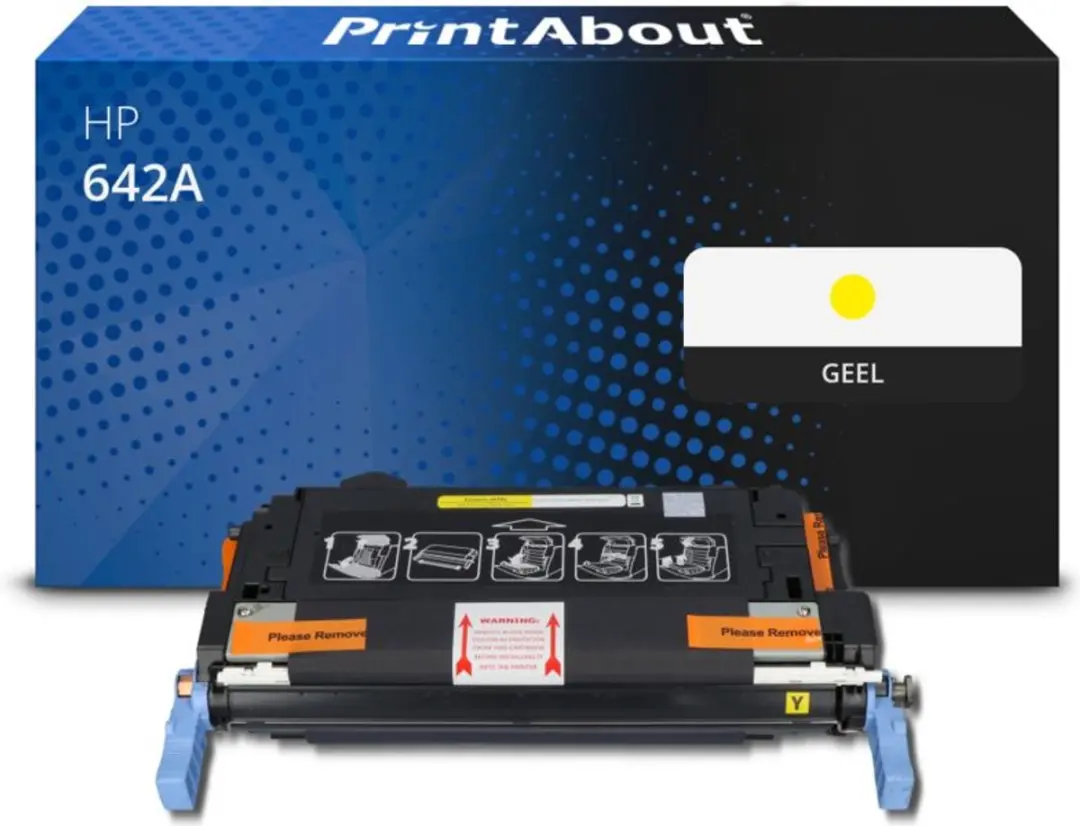 PrintAbout Huismerk HP 642A CB402A Toner Geel