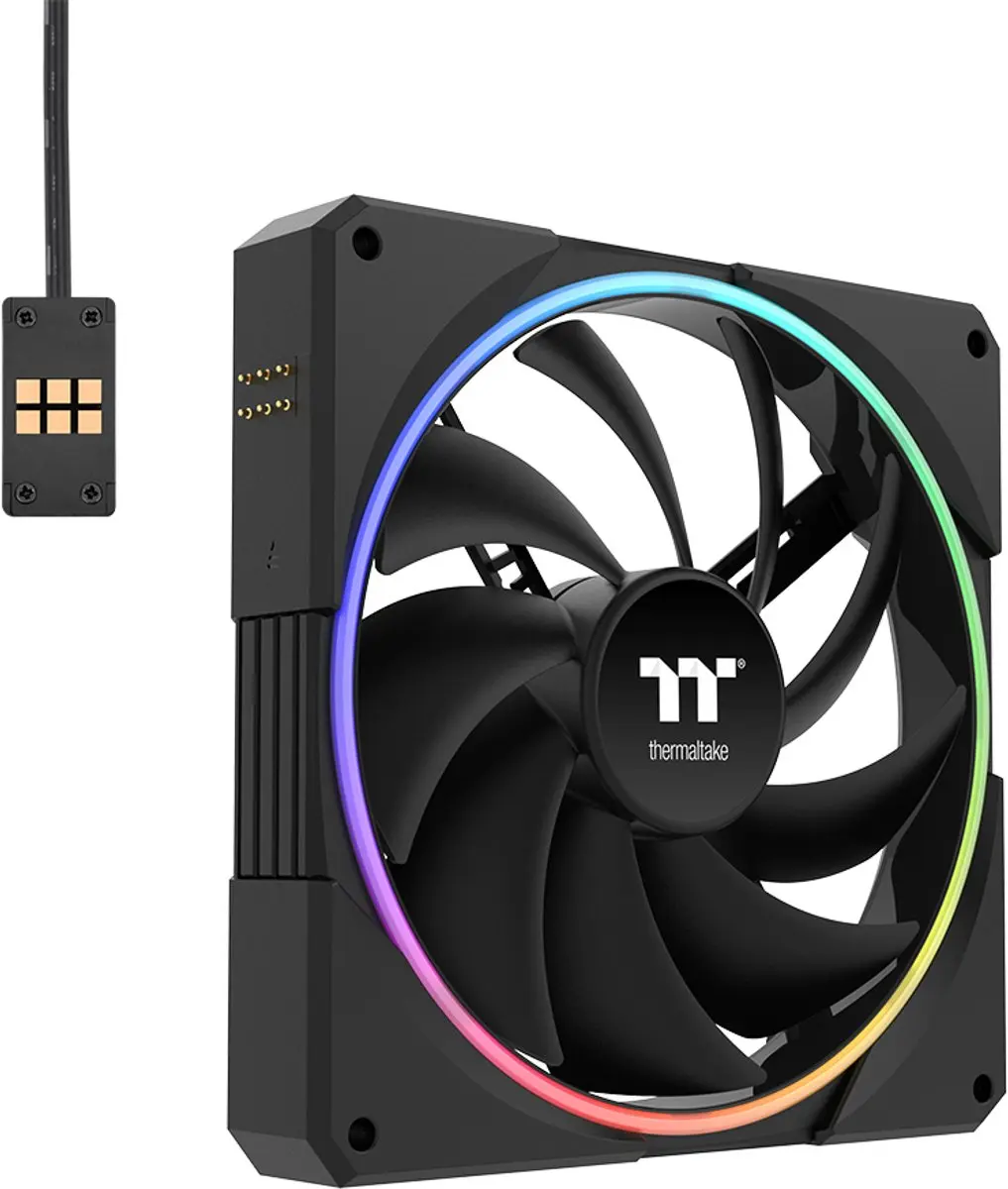 Thermaltake TS140 EX RGB PC Ventilator Koeler - 3x140mm PWM - Zwart