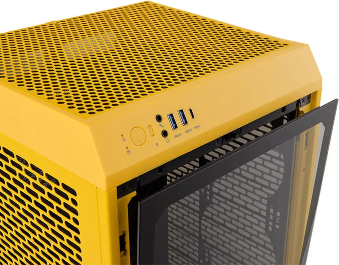 Thermaltake CA-1X9-00S4WN-00 Mini Tower Behuizing - Geel