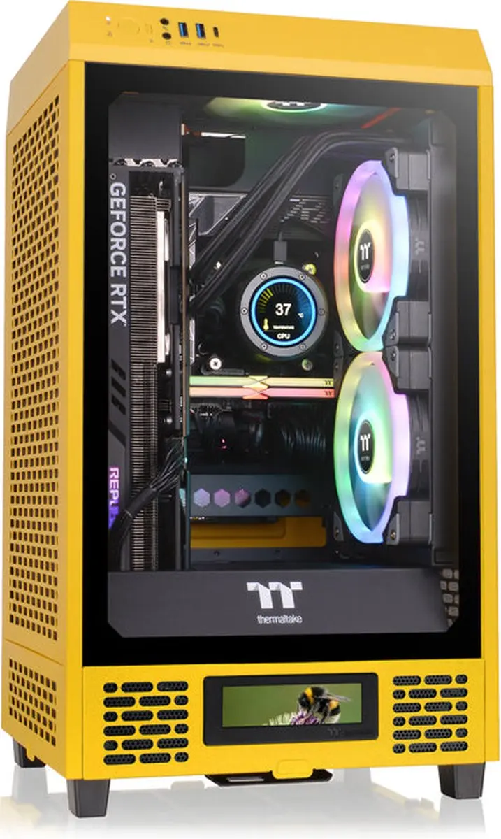 Thermaltake CA-1X9-00S4WN-00 Mini Tower Behuizing - Geel - afbeelding 6 van 6