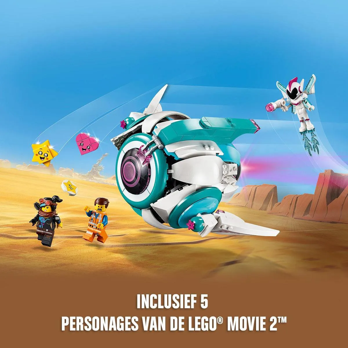 LEGO The Movie 2 Lieve Chaos' Systar Ruimteschip 70830 - 502 Stukken - 2 Minifiguren