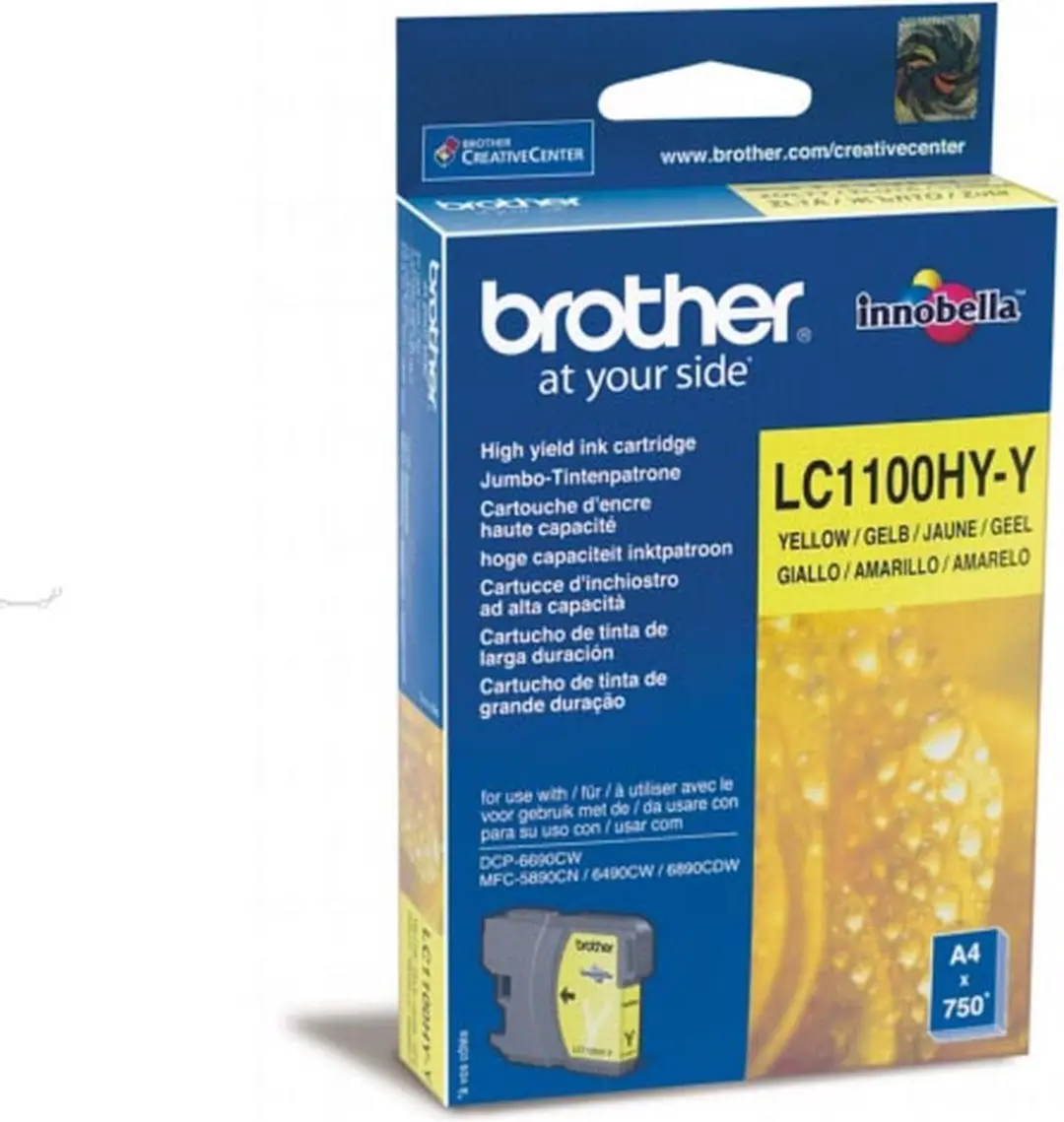 Brother LC-1100HYY Inktcartridge Geel