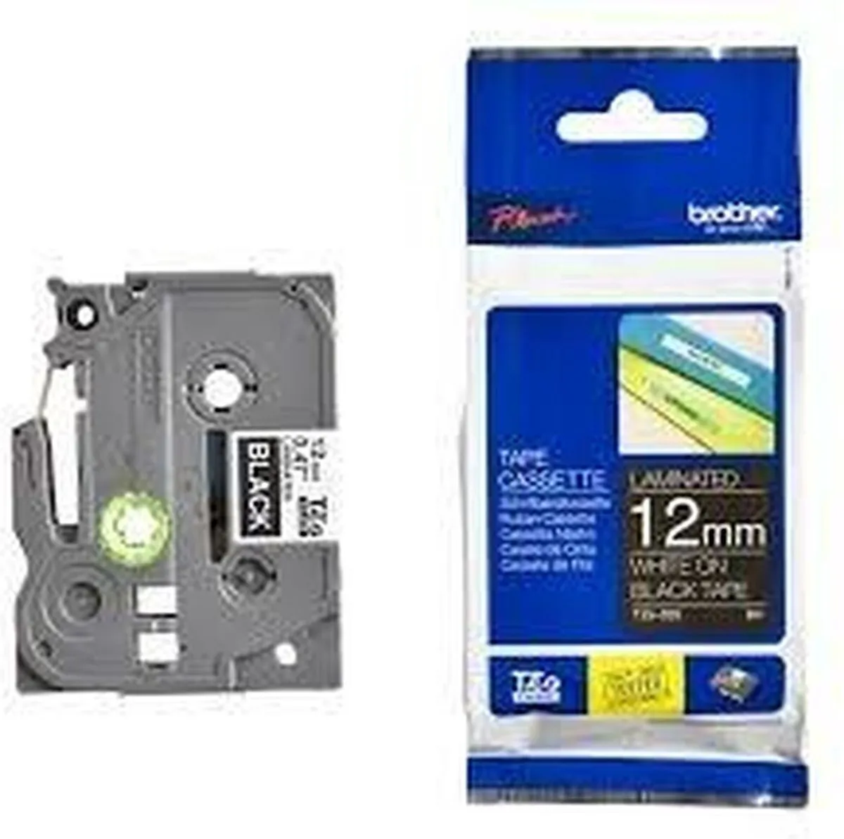 Brother TZE335 Inktcartridge Wit/Zwart - 4 Stuks