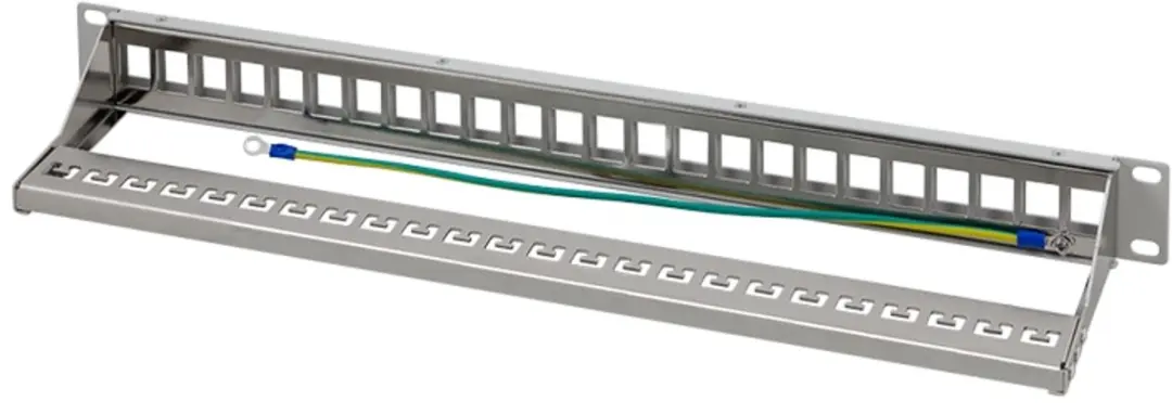 Logilink NK4057 Patchpaneel 24x Keystone - 19" - Lichtgrijs