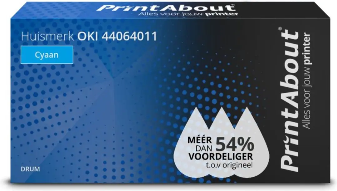 PrintAbout OKI 44064011 Drum Cyaan - 22.000 pagina's