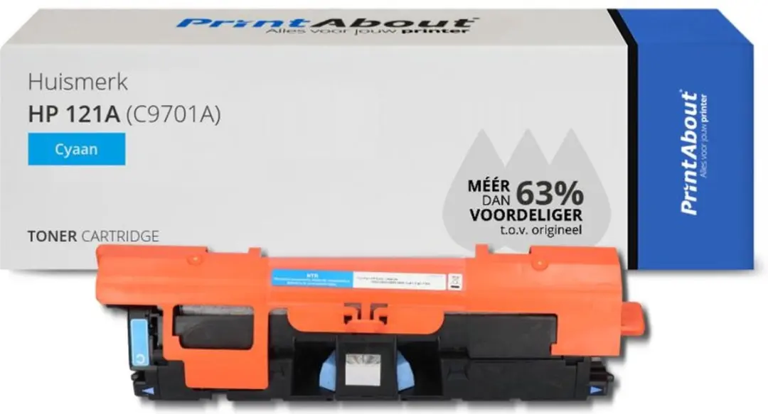 PrintAbout HP C9701A-PA Toner Cyaan - 4.500 pagina's