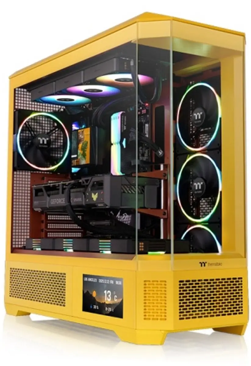 Thermaltake View 600 TG PC Behuizing - Gehard Glas - Geel - afbeelding 6 van 6