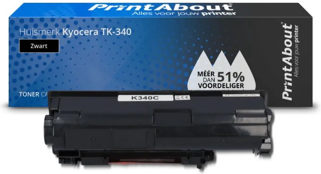 PrintAbout Kyocera TK-340-PA Toner - Zwart