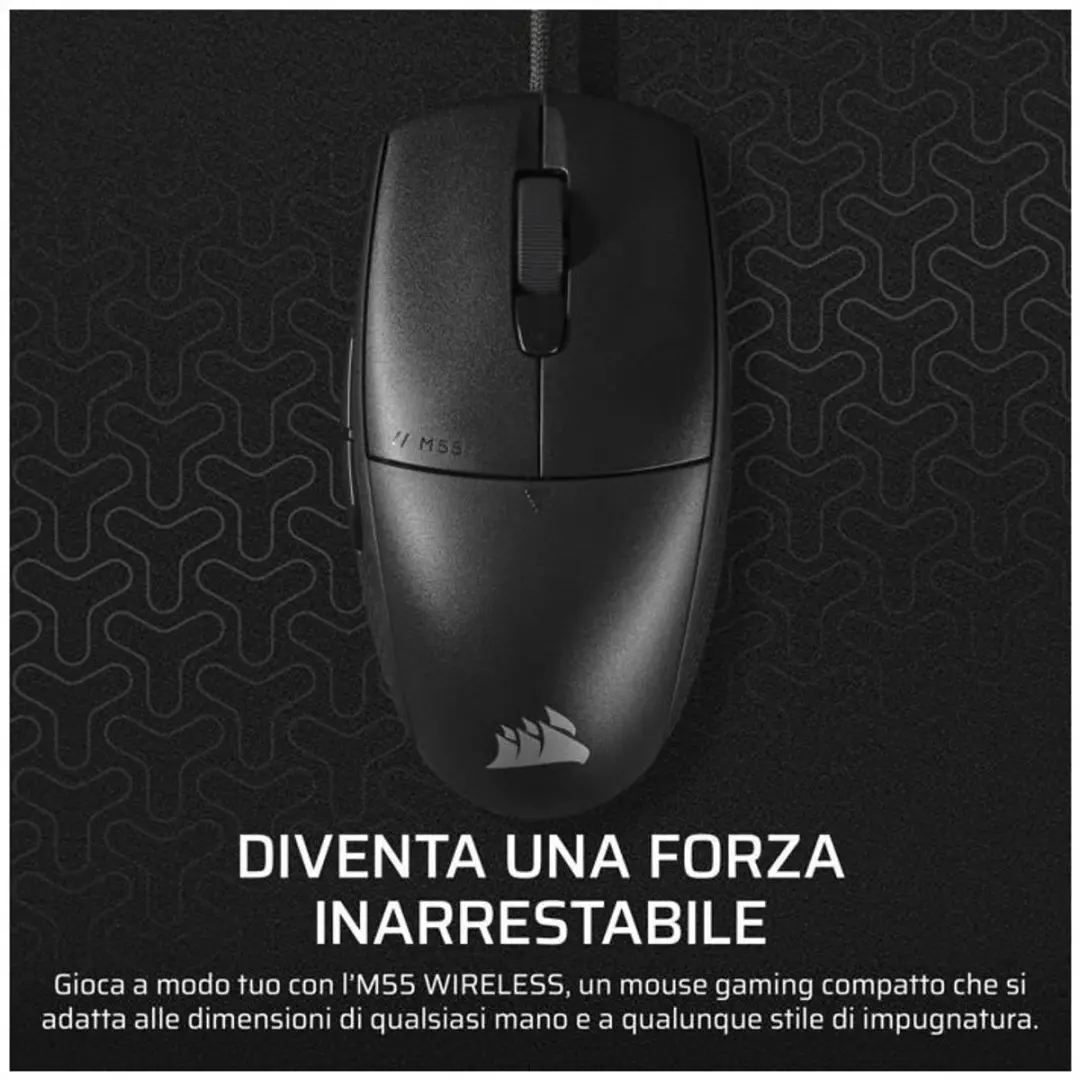 Corsair M55-WIRED Gamingmuis - Zwart