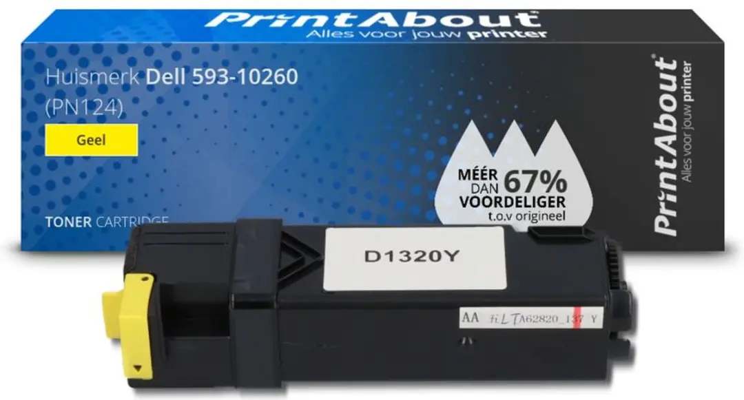PrintAbout PN124 Toner Geel - 2.250 pagina's