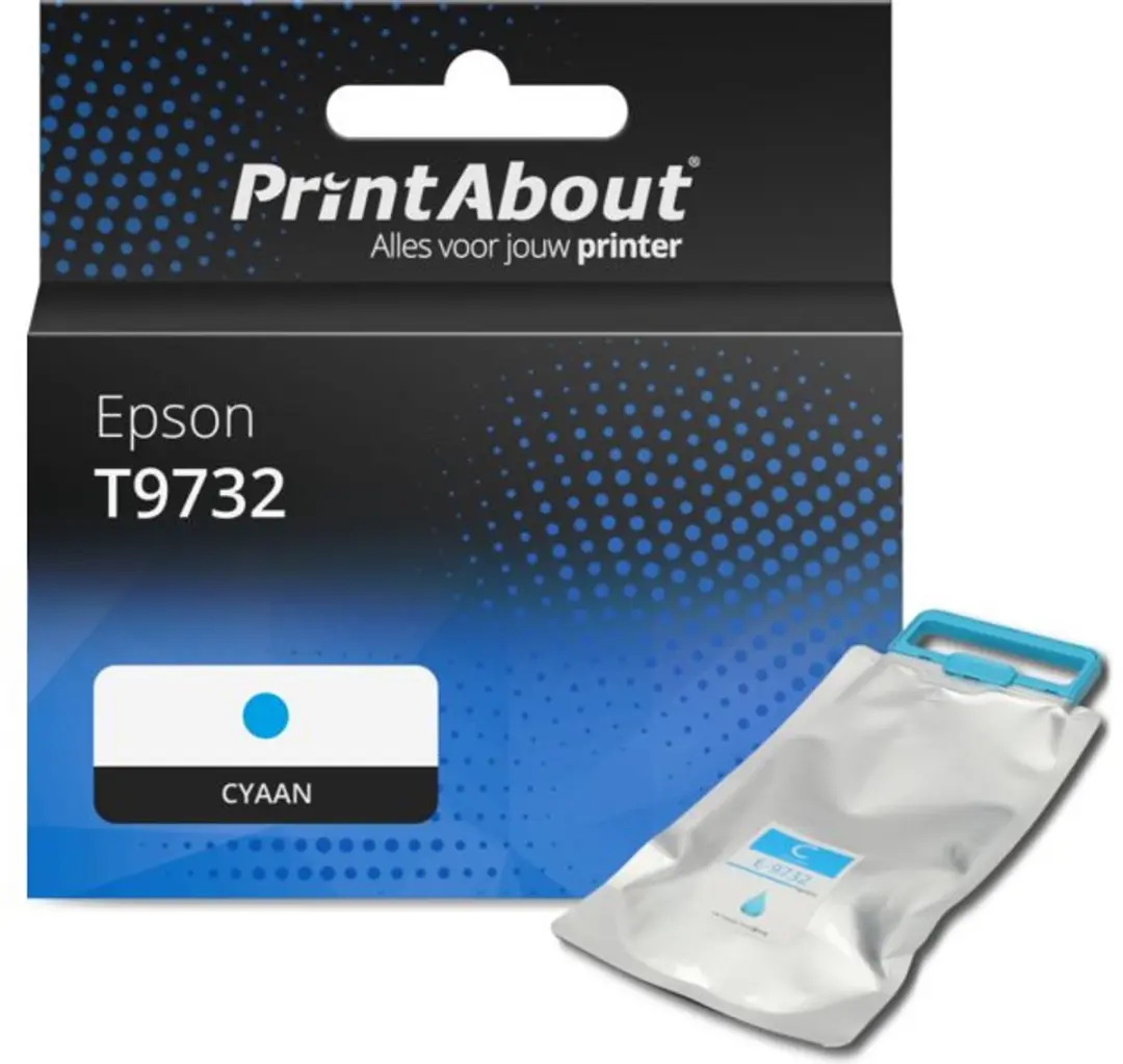 PrintAbout T9732 Inktcartridge Cyaan