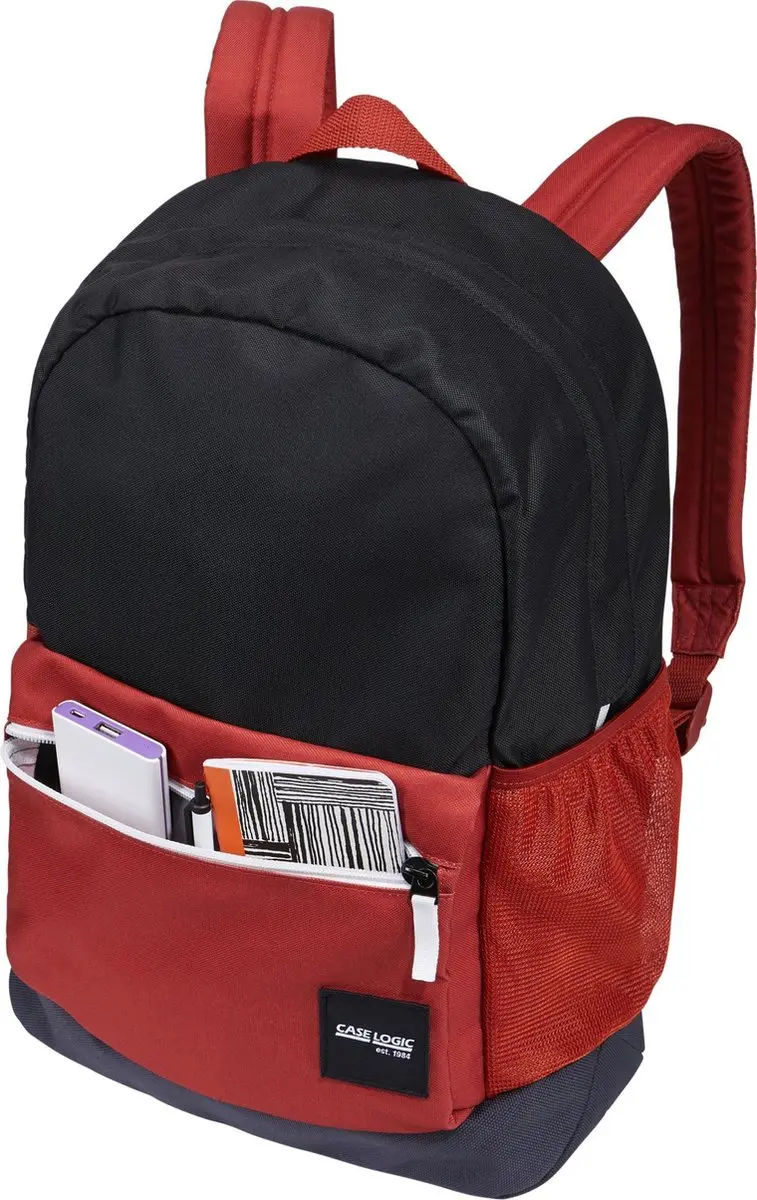 Case Logic Campus Commence 24L Rugzak 15 inch - Zwart/Brick - afbeelding 6 van 6