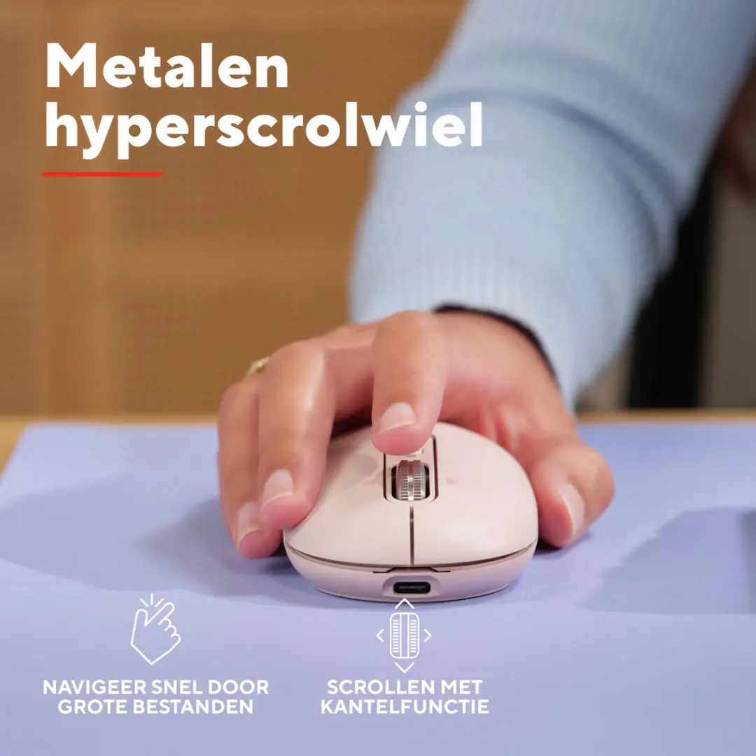 Trust Seron Hyperscrolmuis 26206 - Roze