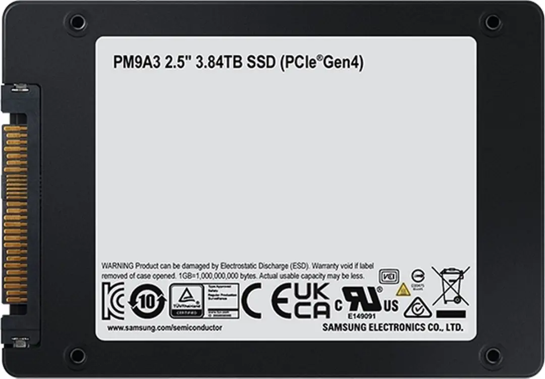Samsung PM9A3 3,84TB NVMe SSD - 2.5" PCIe 4.0