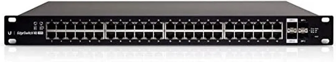 Ubiquiti EdgeSwitch ES-48-500W Managed PoE Switch 48x 1Gbit - 500W - Zwart