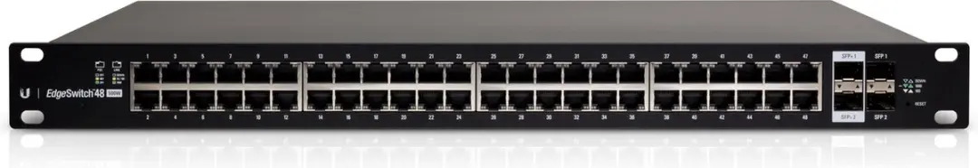 Ubiquiti EdgeSwitch ES-48-500W Managed PoE Switch 48x 1Gbit - 500W - Zwart