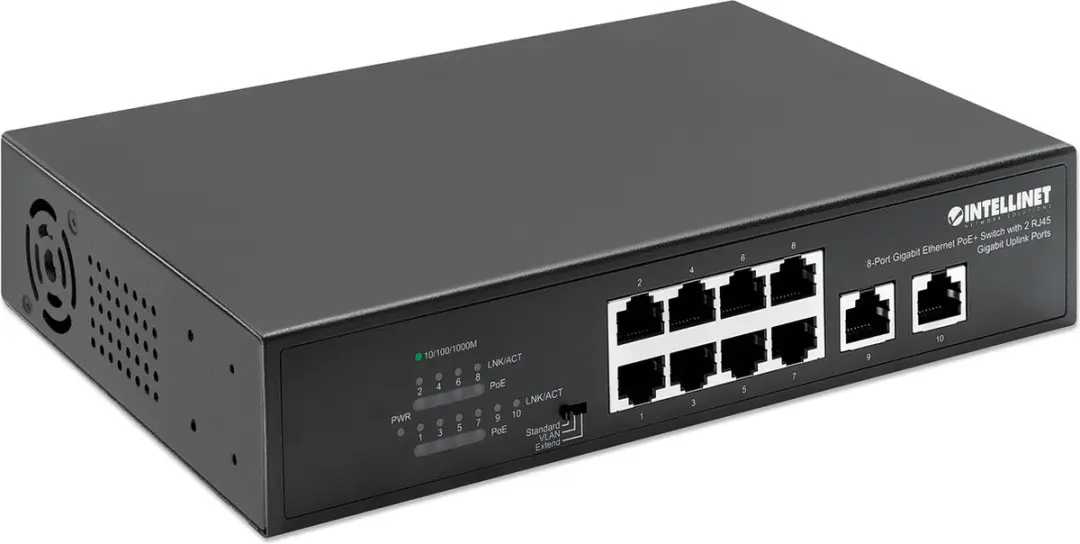 Intellinet 561402 8-Port Gigabit PoE+ Switch - 120W - afbeelding 6 van 6