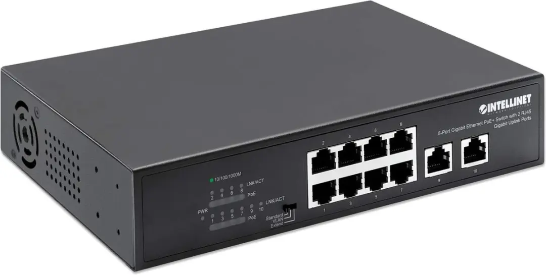 Intellinet 561402 8-Port Gigabit PoE+ Switch - 120W