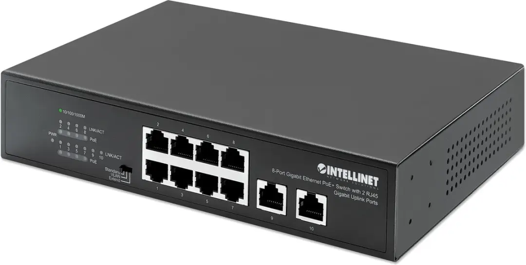 Intellinet 561402 8-Port Gigabit PoE+ Switch