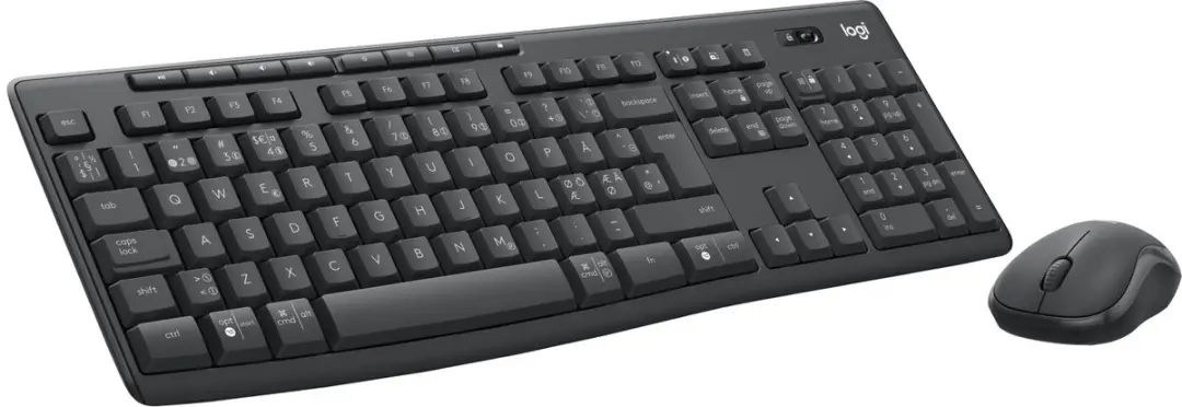 Logitech MK370 Combo - Toetsenbord & Muis - Draadloos - QWERTY Scandinavisch - Grafiet