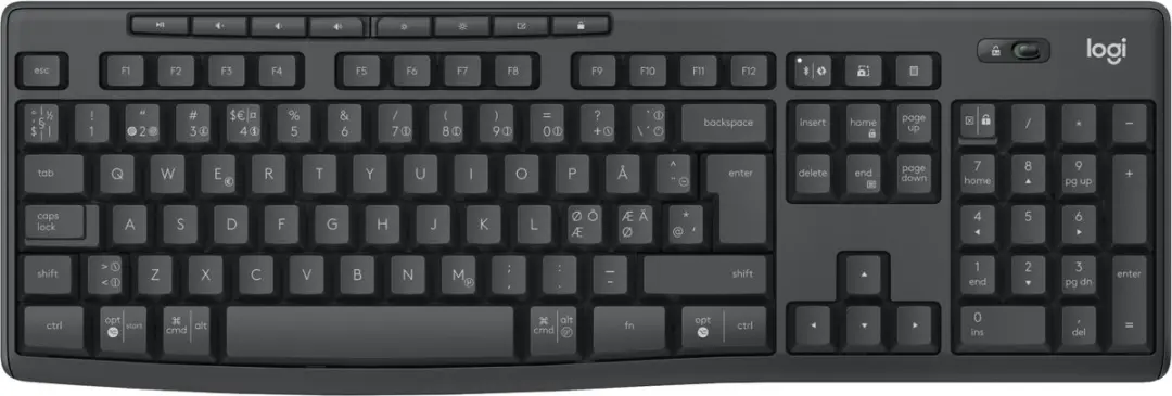 Logitech MK370 Combo - Toetsenbord & Muis - Draadloos - QWERTY Scandinavisch - Grafiet
