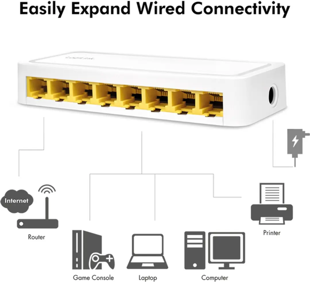 Logilink Desktop Gigabit Switch 8-poorts