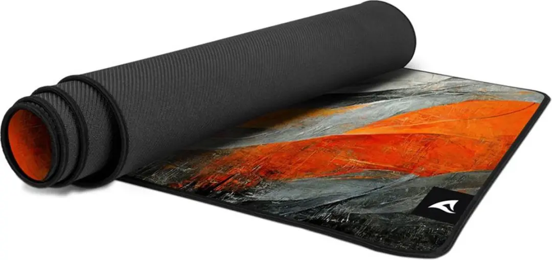 Sharkoon Skiller SGP30 D6 Muismat XXL 900x400mm - Grijs/Oranje/Zwart