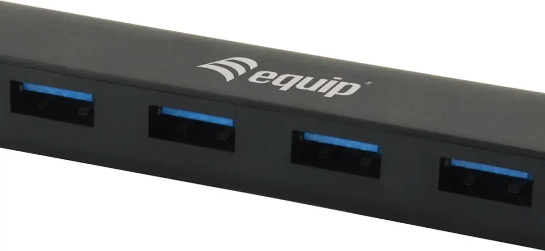 Equip 128954 USB-Hub 4 Poorten USB-A 3.1 Gen1 - Zwart